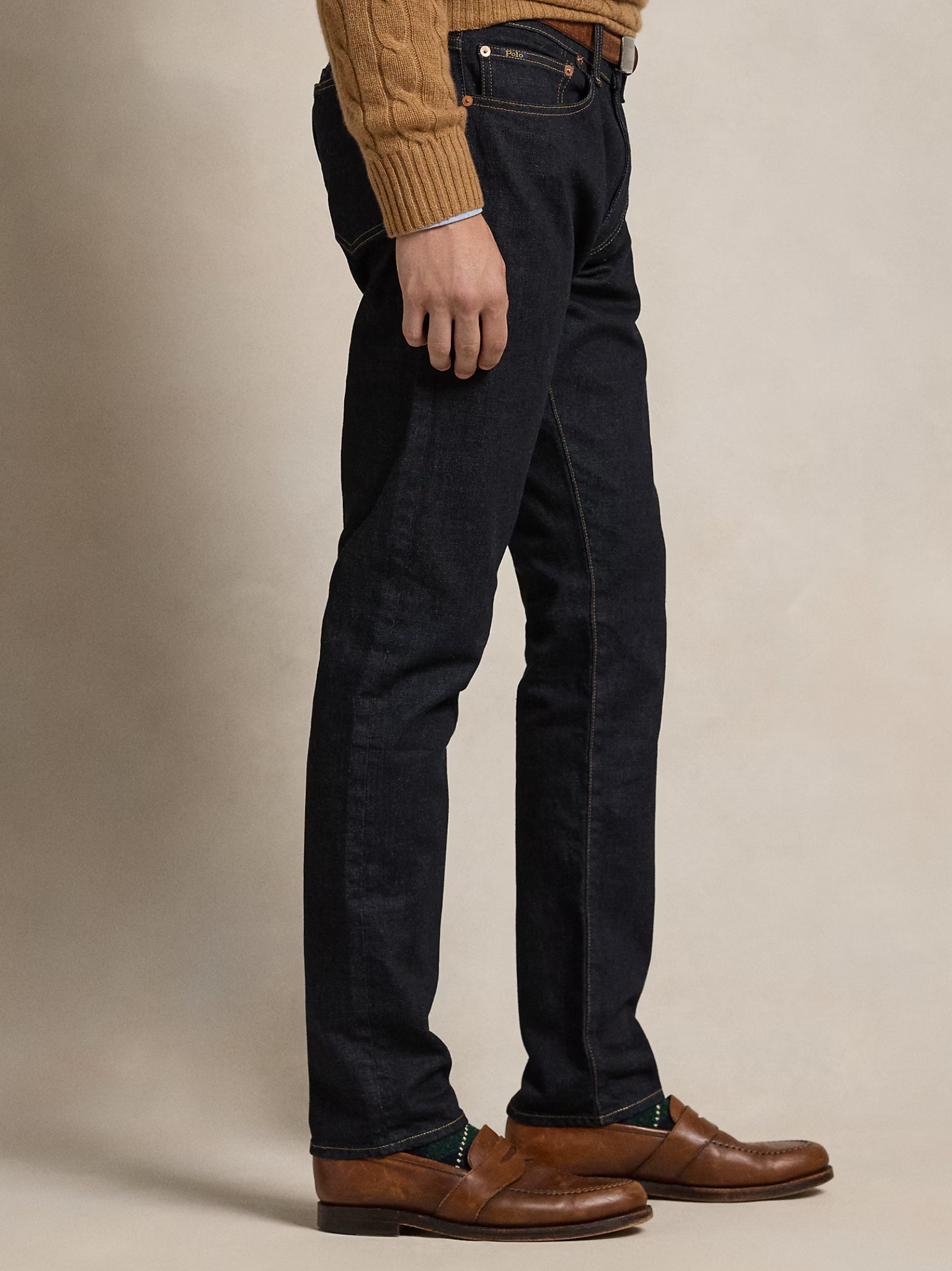 RALPH LAUREN Sullivan Slim Polo Pony Stretch Jeans Rinse Stretch Navy