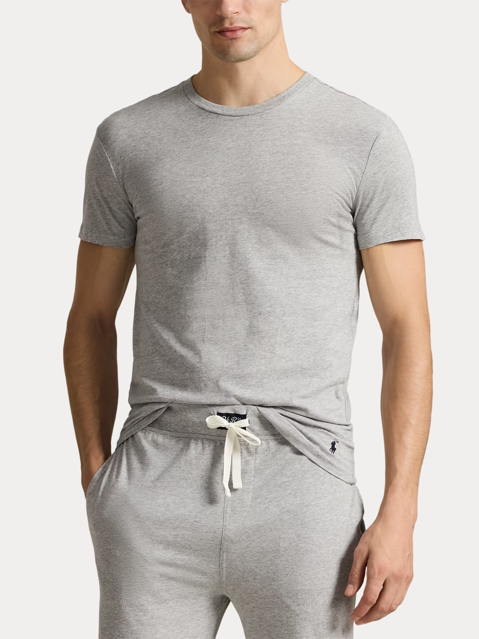 RALPH LAUREN Slim Crewneck 3-Pack T-shirts White/Black/Andover