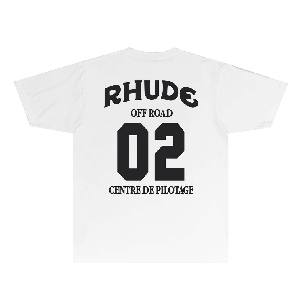 Rhude T-shirts Printed Trendy Pure Cotton
