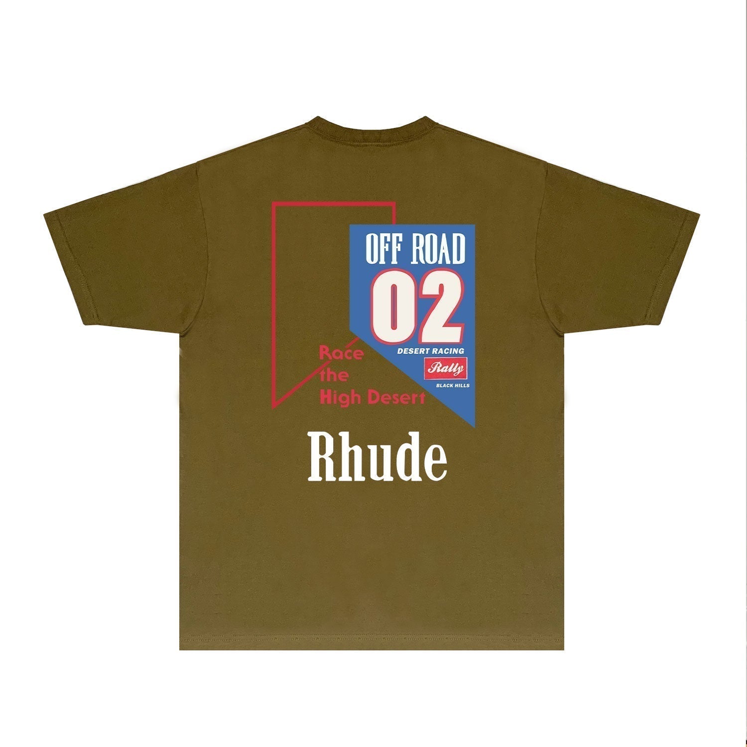 Rhude T-shirts Printed Trendy Pure Cotton
