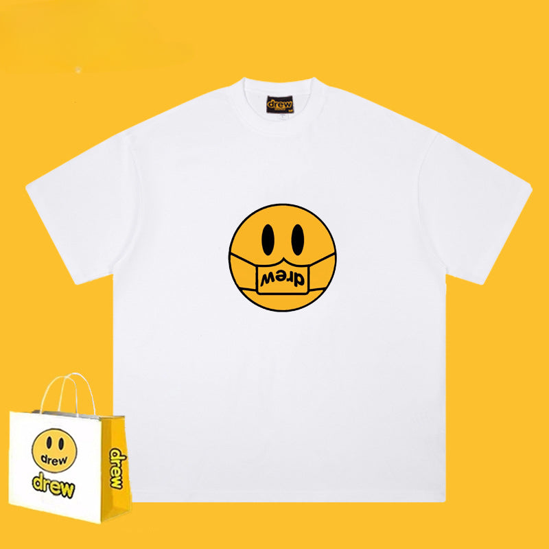 Drew T-shirts Heavy T-shirt High Street Loose Short Sleeve