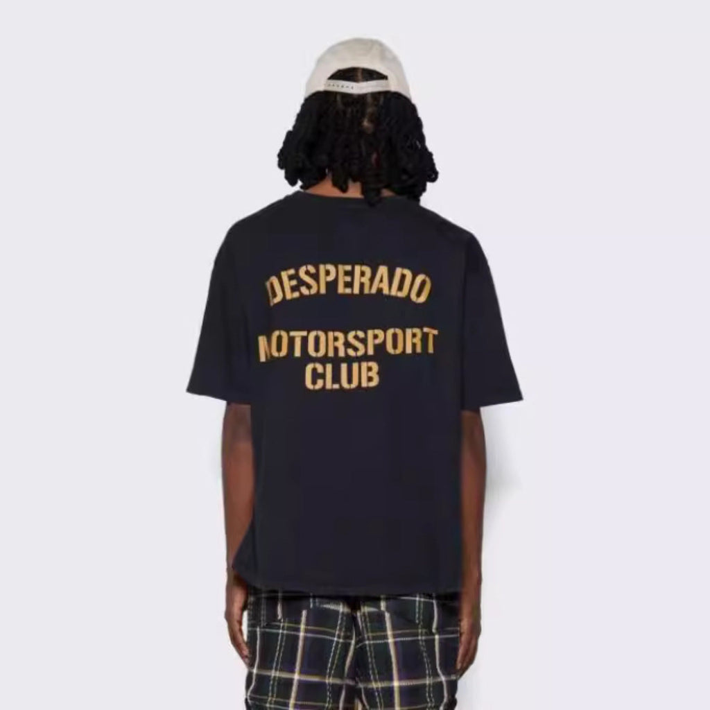 Rhude T-shirt Racing Club Alphabet Slogan Printed Short Sleeve T-shirt