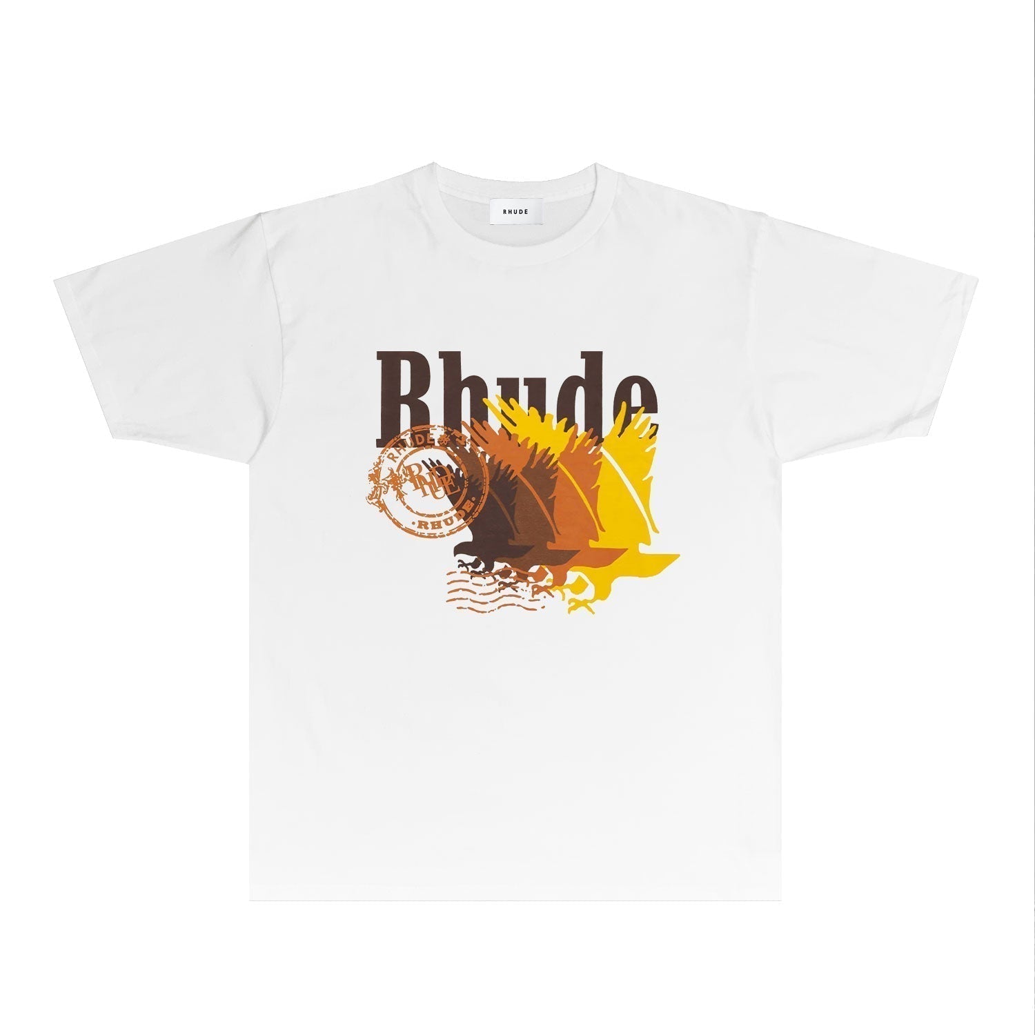Rhude T-shirts Printed Trendy Pure Cotton