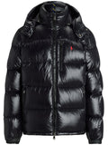 RALPH LAUREN Gorham Hooded Puffer Jacket Shiny Black