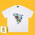 Drew T-shirts T-shirt Cotton Short Sleeve Male Shark