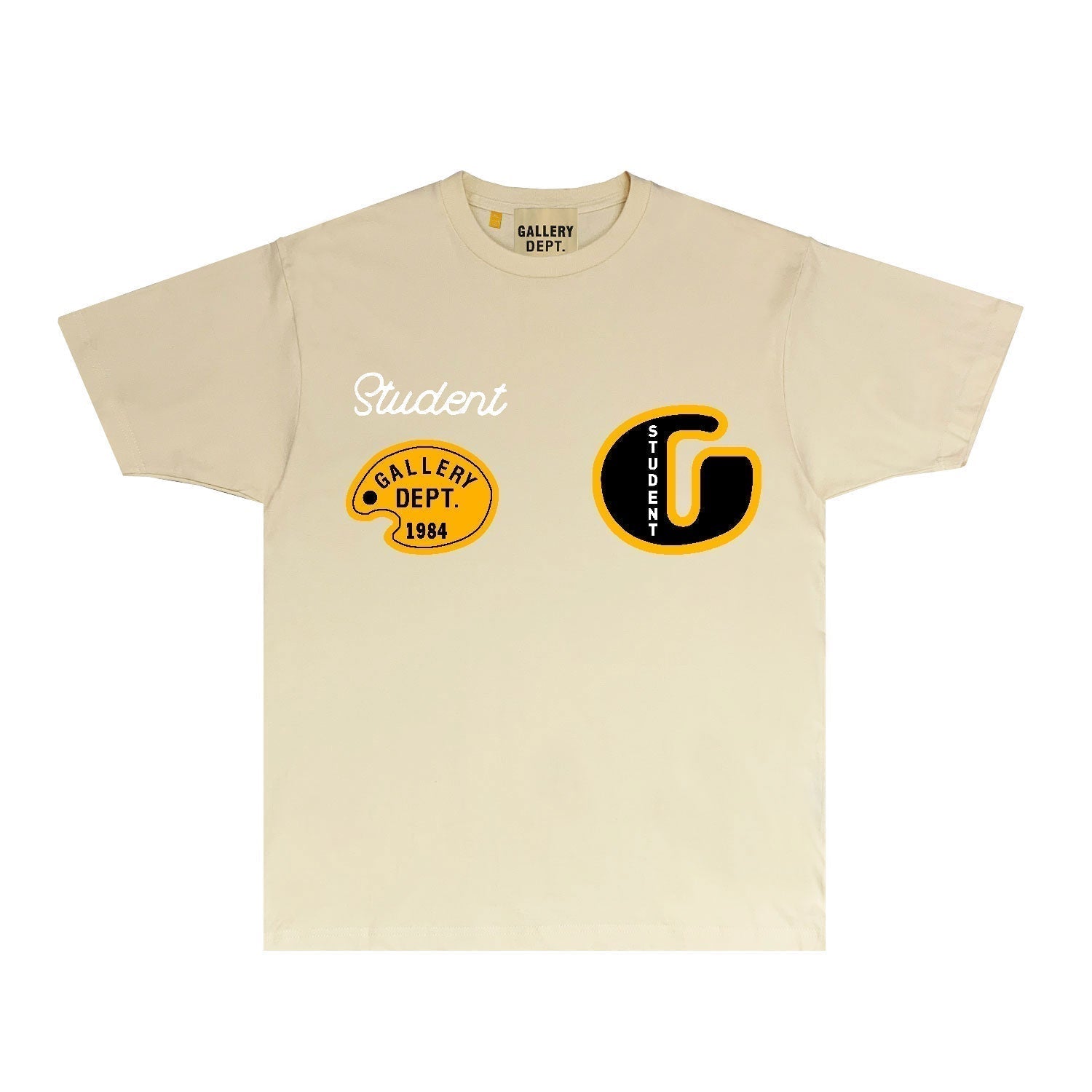 Gallery Dept T Shirt Retro Printed Loose Short-Sleeved Shirt