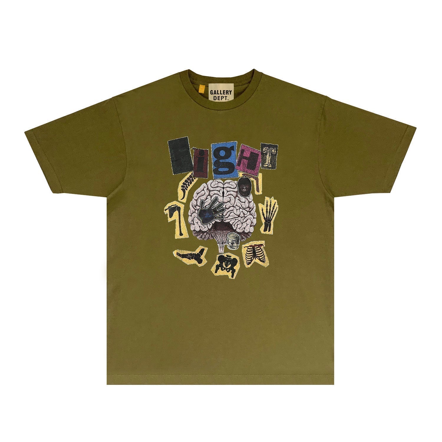 Gallery Dept T Shirt Retro Printed Loose Short-Sleeved Shirt