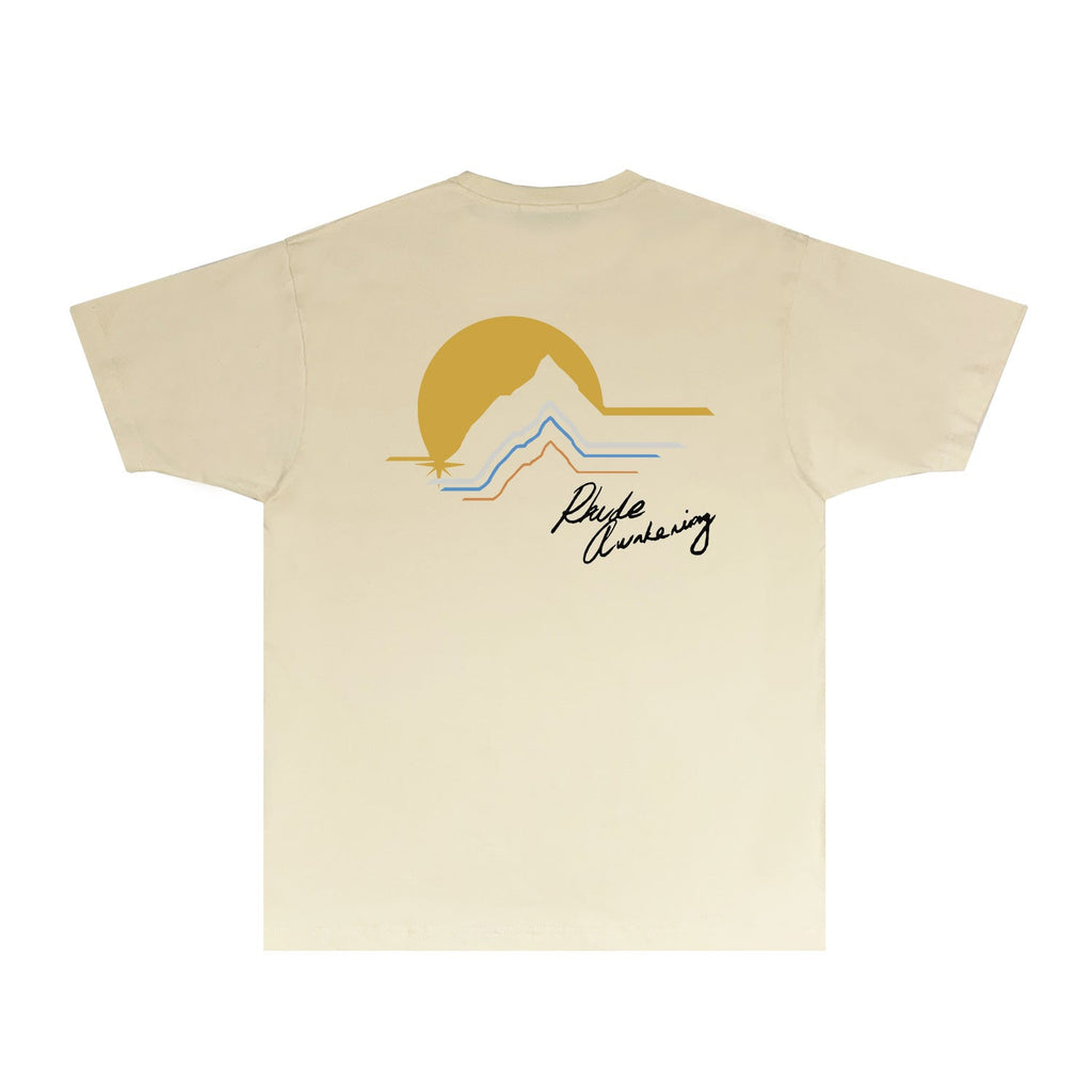 Rhude T-shirts Printed Trendy Pure Cotton