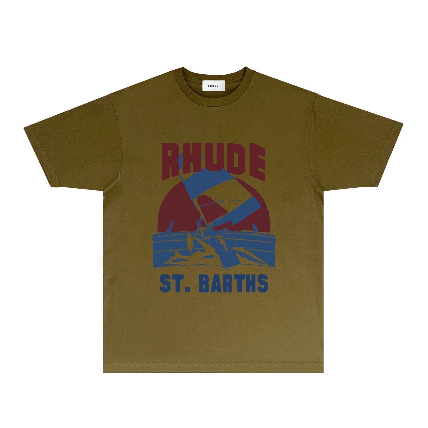 Rhude T-shirts Printed Trendy Pure Cotton