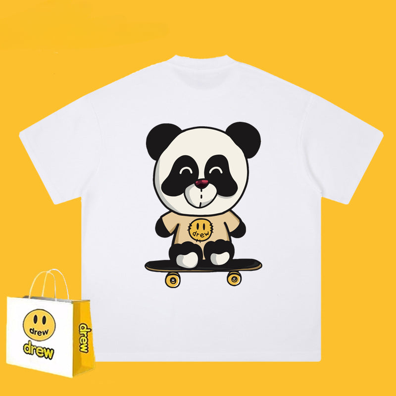 Drew T-shirts Short Sleeve Heavy Short Sleeve T-shirt Casual