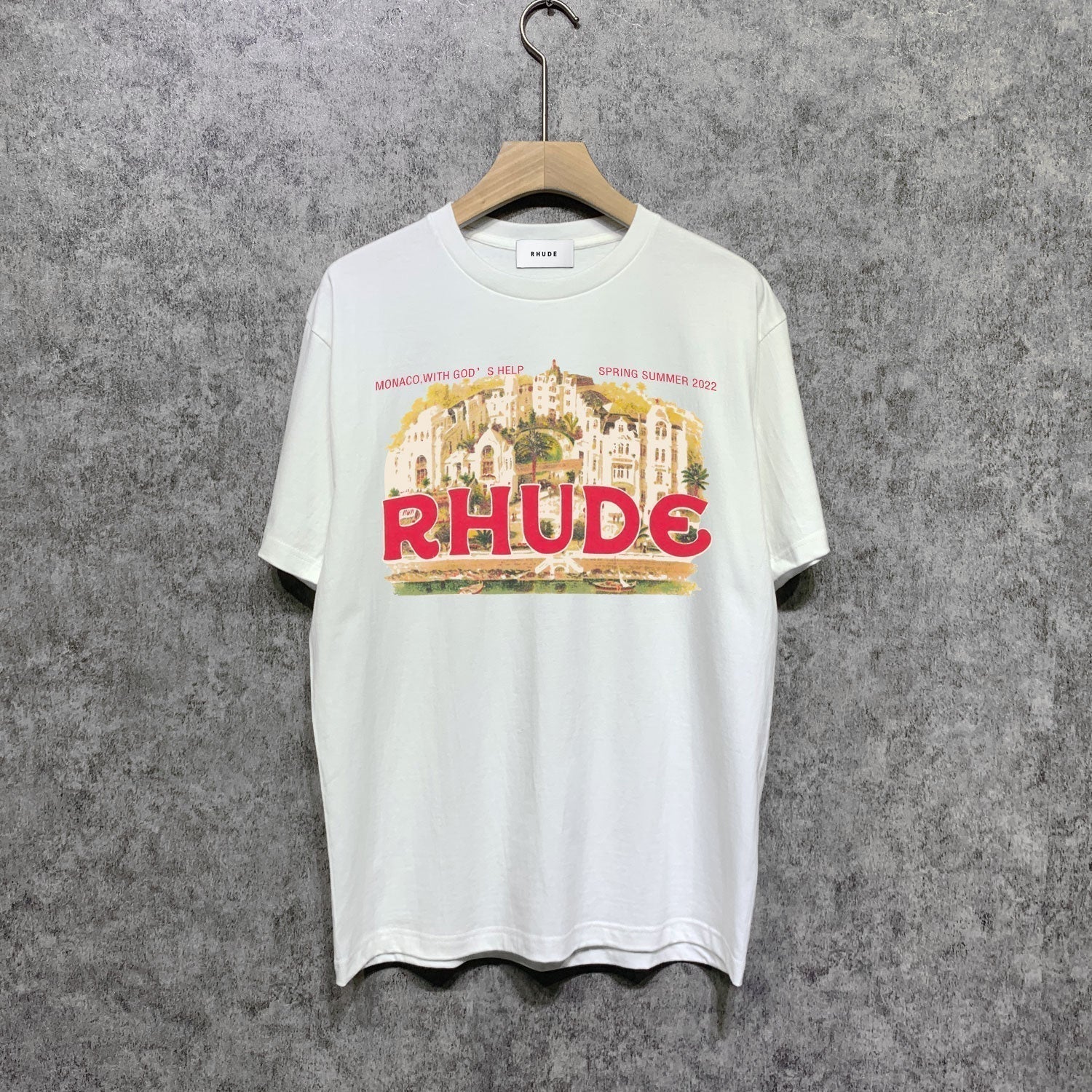 Rhude T-shirts Printed Trendy Pure Cotton