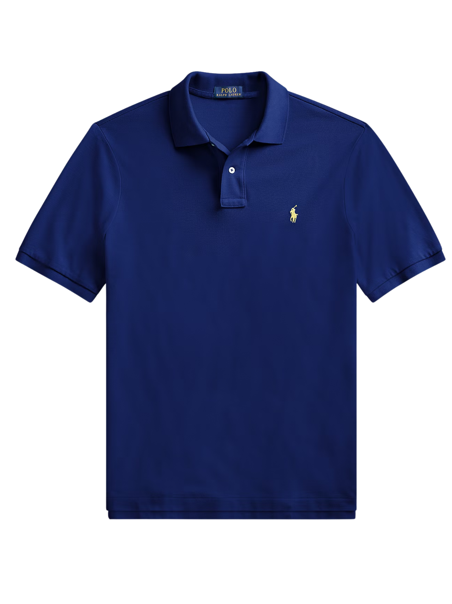 RALPH LAUREN The Iconic Mesh Polo Shirt Autumn Royal/Yellow