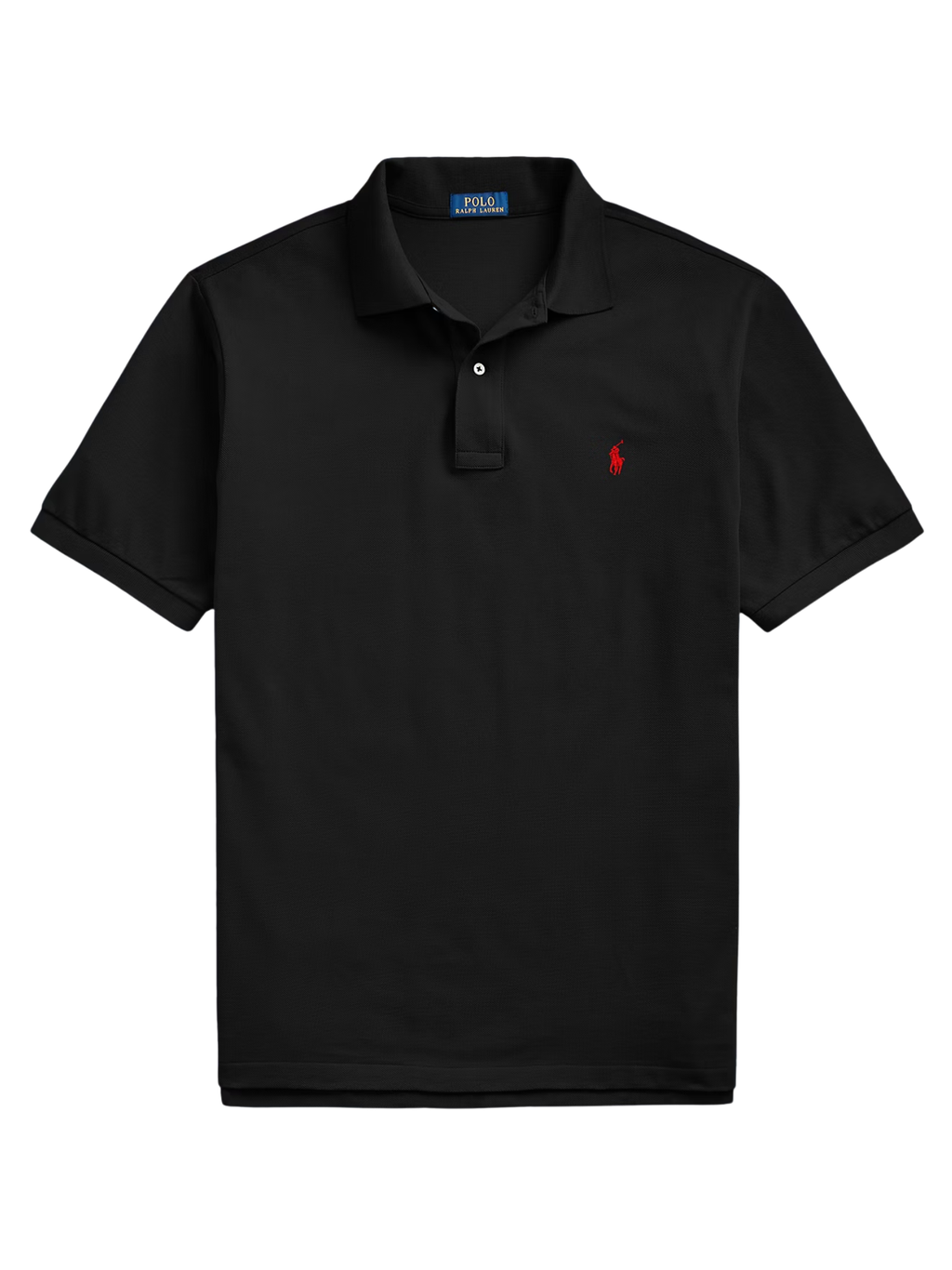 RALPH LAUREN The Iconic Mesh Polo Shirt Black