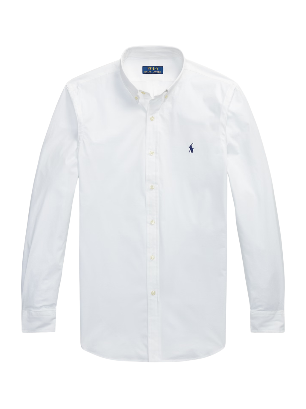 RALPH LAUREN Slim Fit Stretch Poplin Shirt White