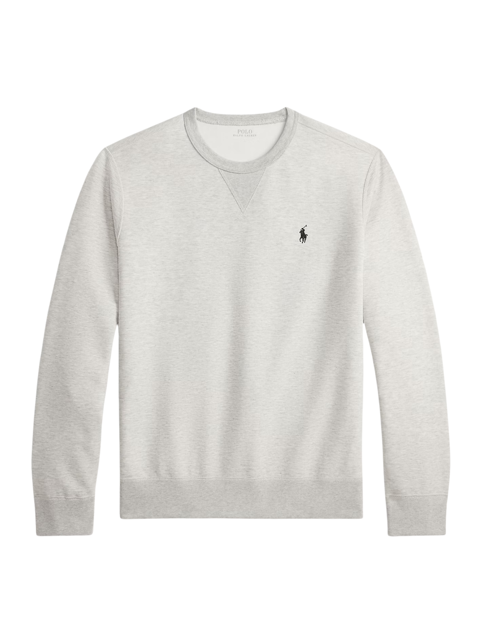 RALPH LAUREN Double-Knit Sweatshirt Light Sport Heather