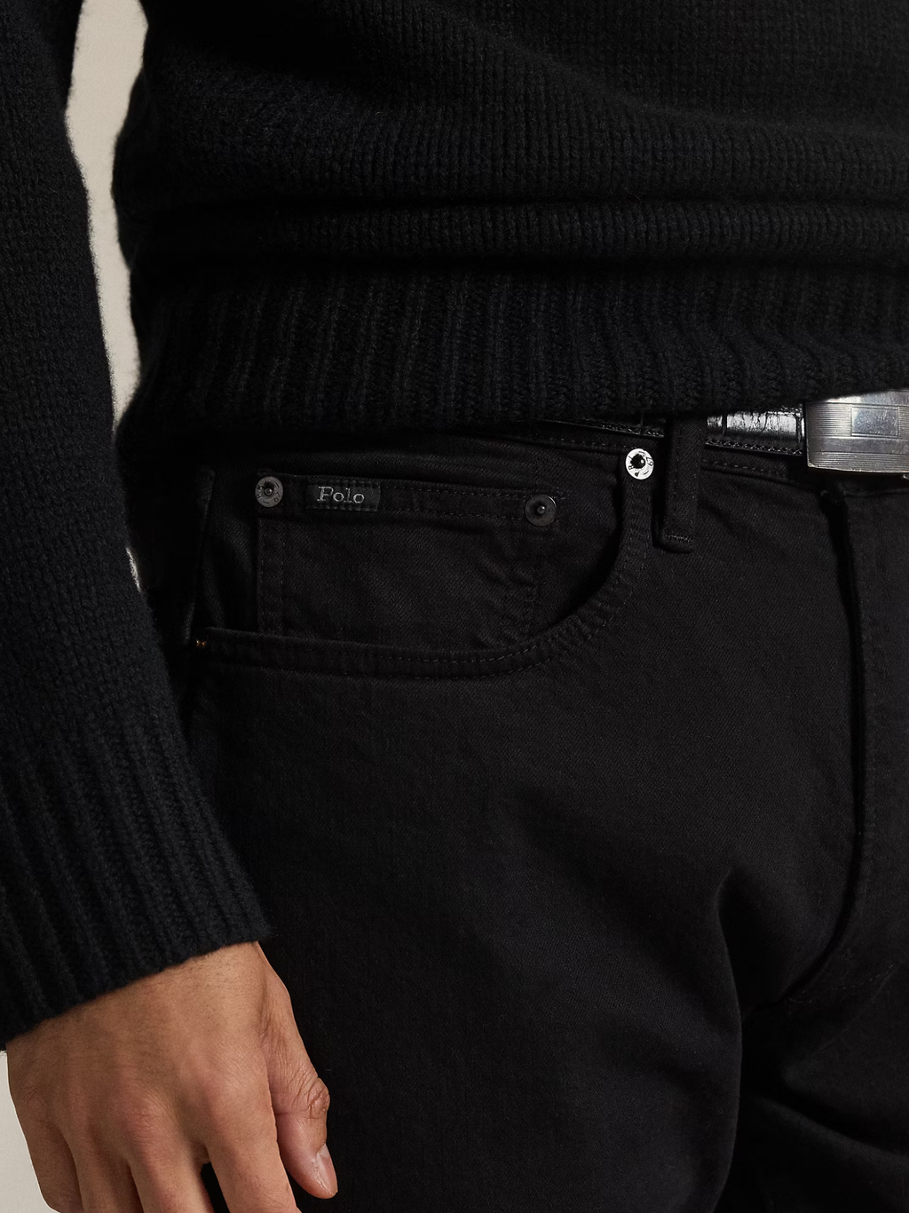 RALPH LAUREN Sullivan 5-Pocket Denim Jeans Black