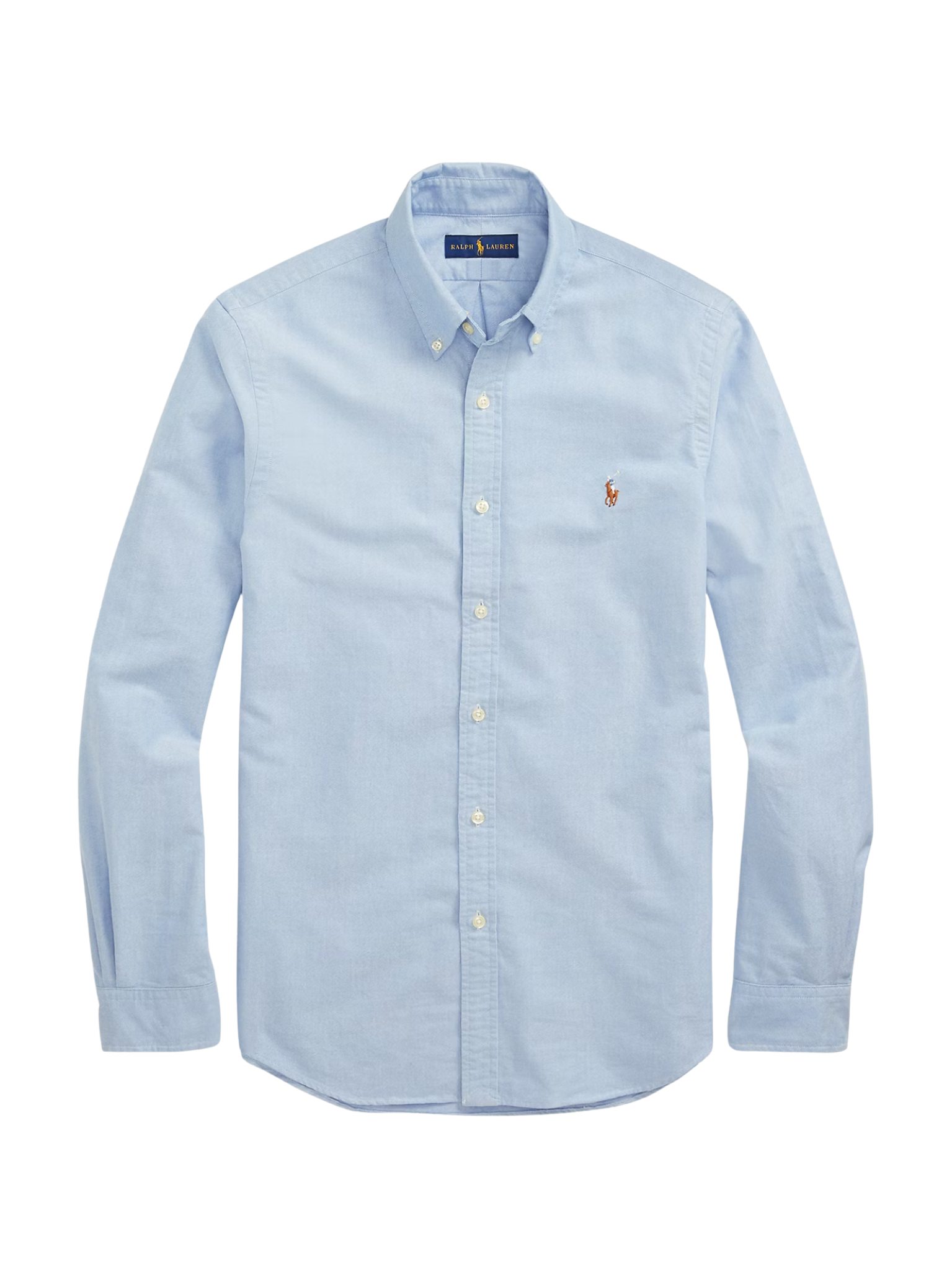 RALPH LAUREN Slim Fit Oxford Shirt Blue