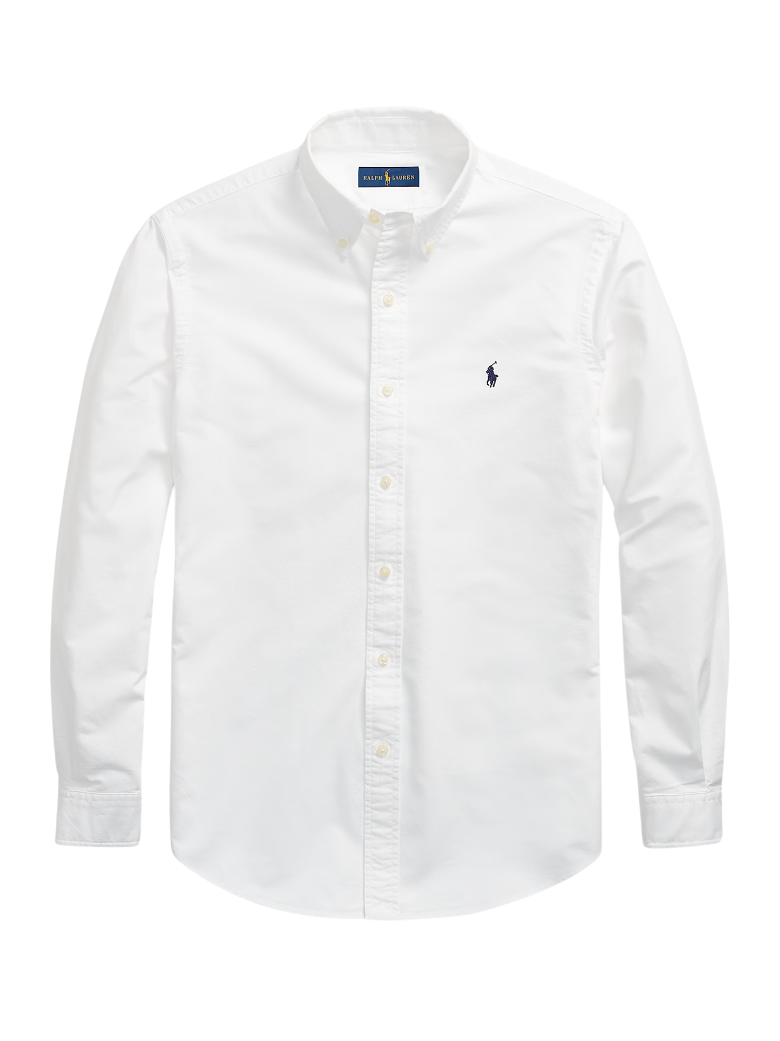 RALPH LAUREN Custom Fit Garment-Dyed Oxford Shirt White