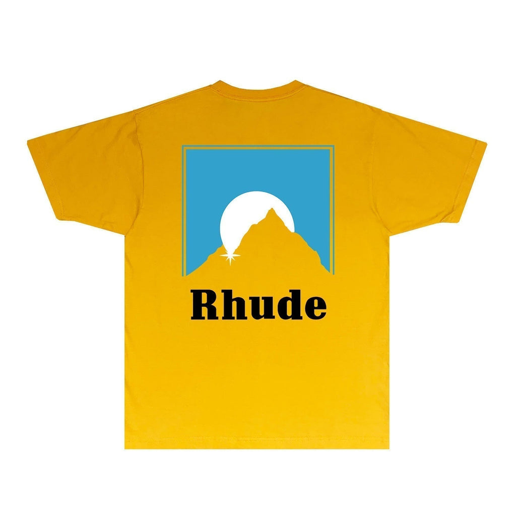 Rhude T-shirts Printed Trendy Pure Cotton