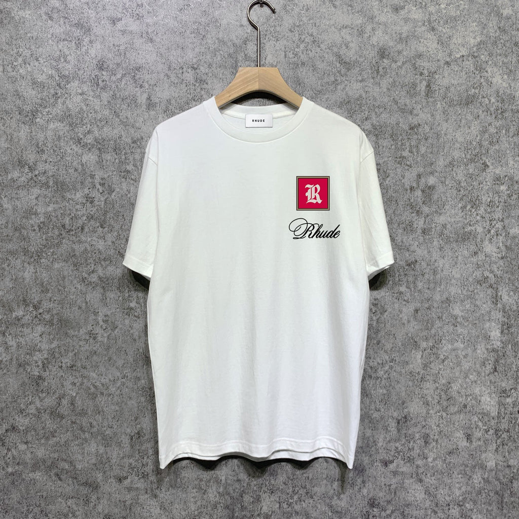 Rhude T-shirts Printed Trendy Pure Cotton