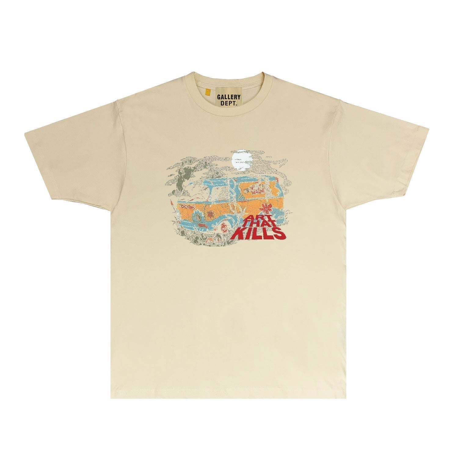 Gallery Dept T Shirt Retro Printed Loose Short-Sleeved Shirt