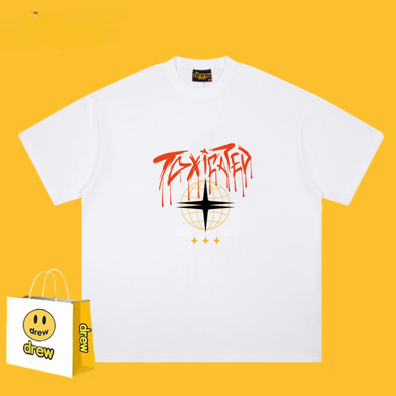 Drew T-shirts Short Sleeve Earth Print T-shirt