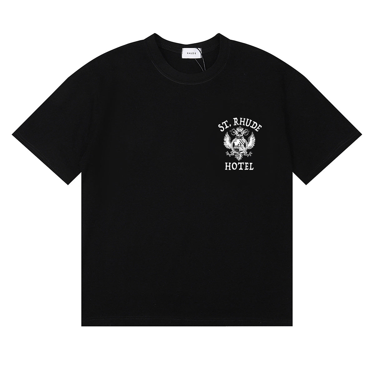 Rhude T-shirts Totem Simple Printing Cotton Casual Short Sleeve Men and Women