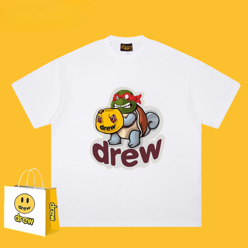 Drew T-shirts Ninja Turtle Loose Short Sleeve