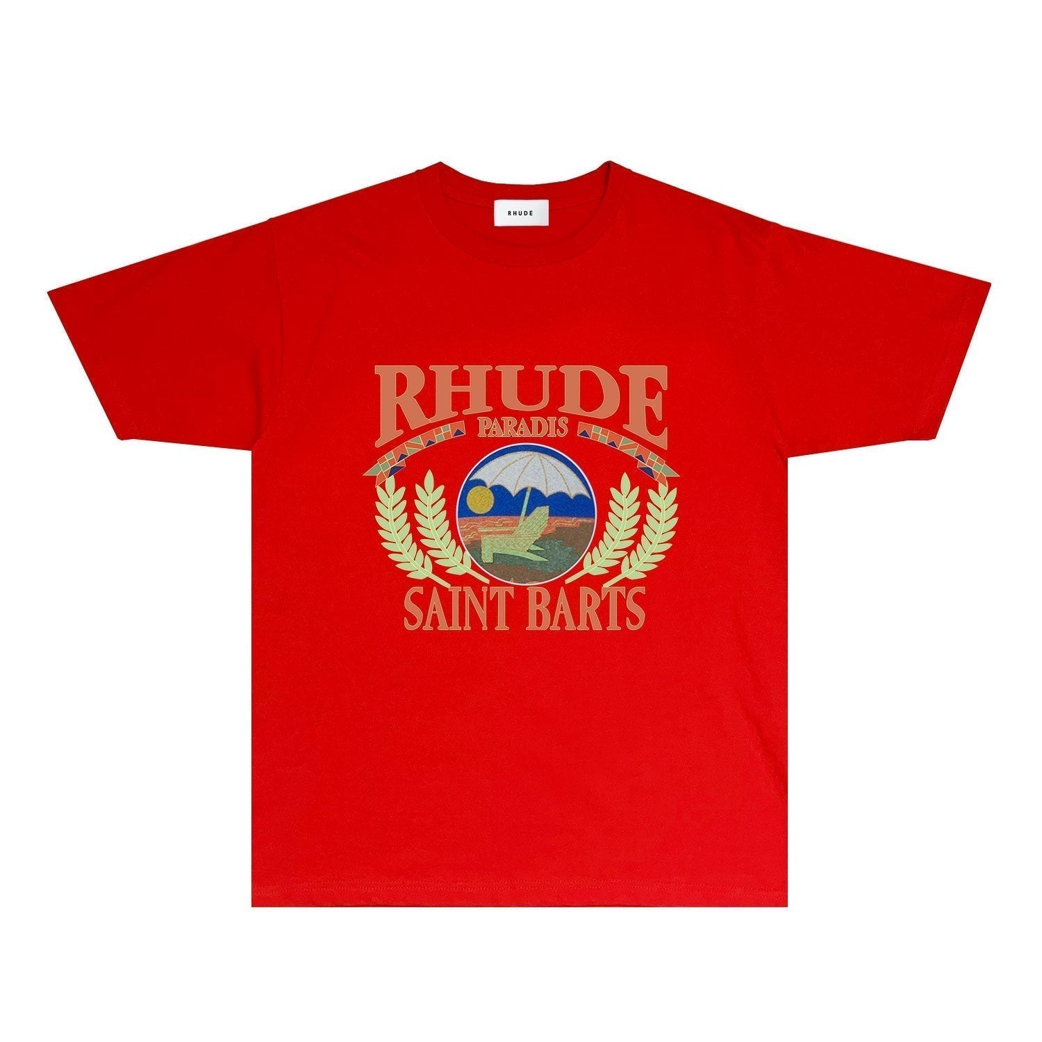 Rhude T-shirts Printed Trendy Pure Cotton
