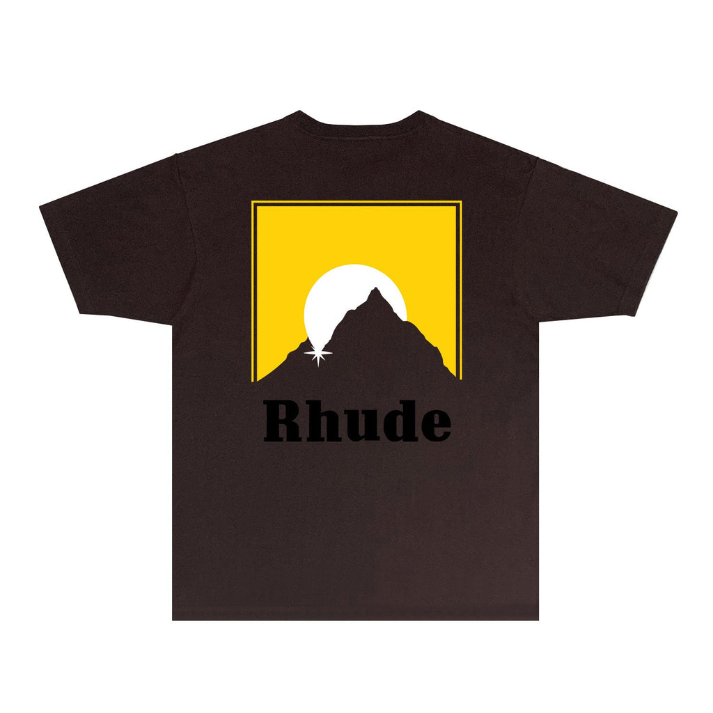 Rhude T-shirts Printed Trendy Pure Cotton