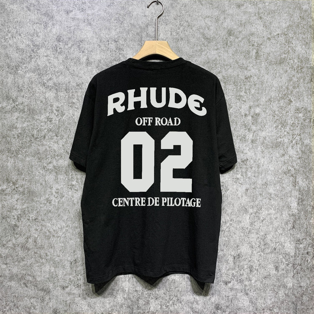 Rhude T-shirts Printed Trendy Pure Cotton