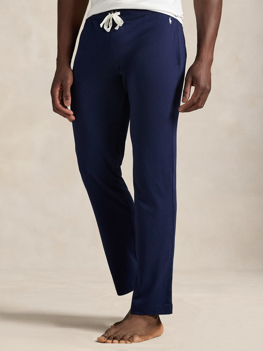 RALPH LAUREN Cotton Jersey Pyjama Trousers Cruise Navy