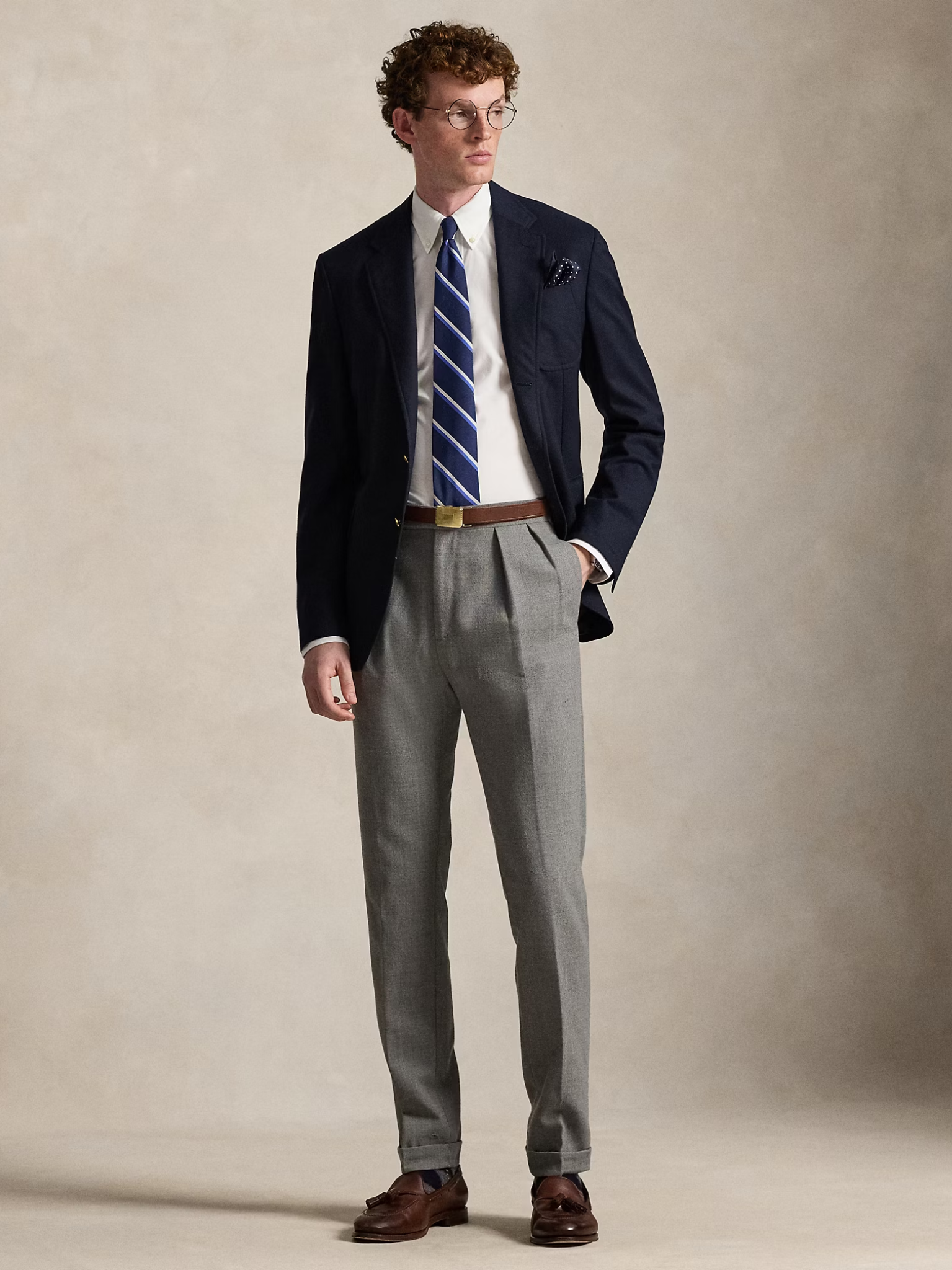 RALPH LAUREN Custom Fit Stretch Poplin Shirt White