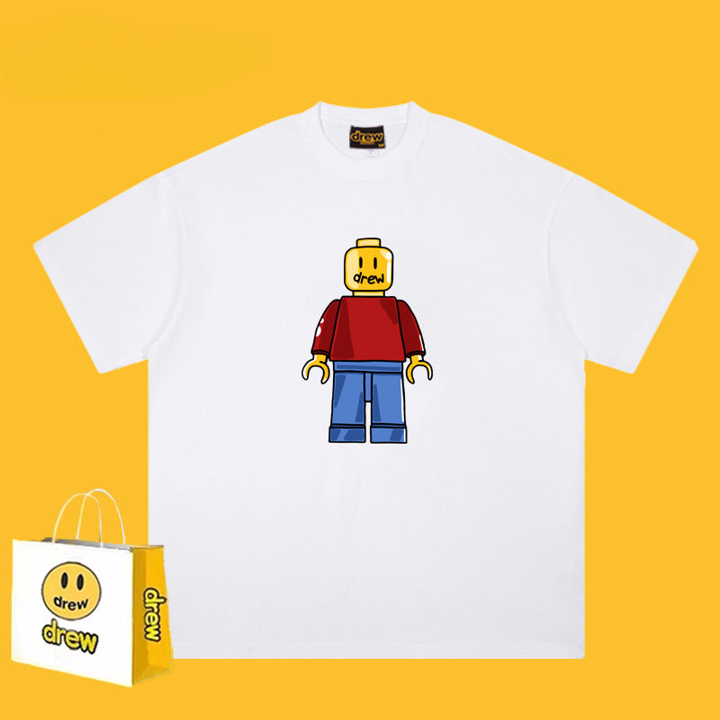 Drew T-shirts Short Sleeve Loose round Neck Short Sleeve