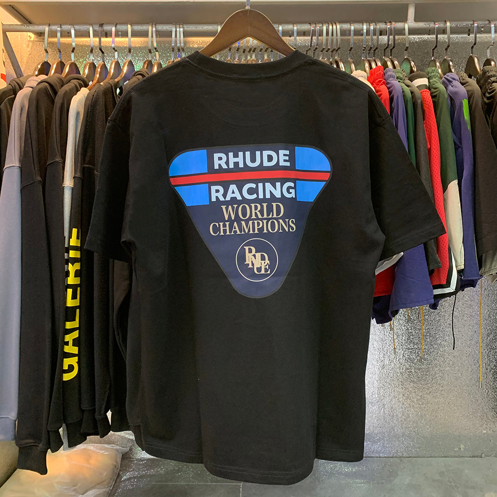 Rhude T-shirts World Champion Commemorative Cotton Casual Short Sleeve Men and Women