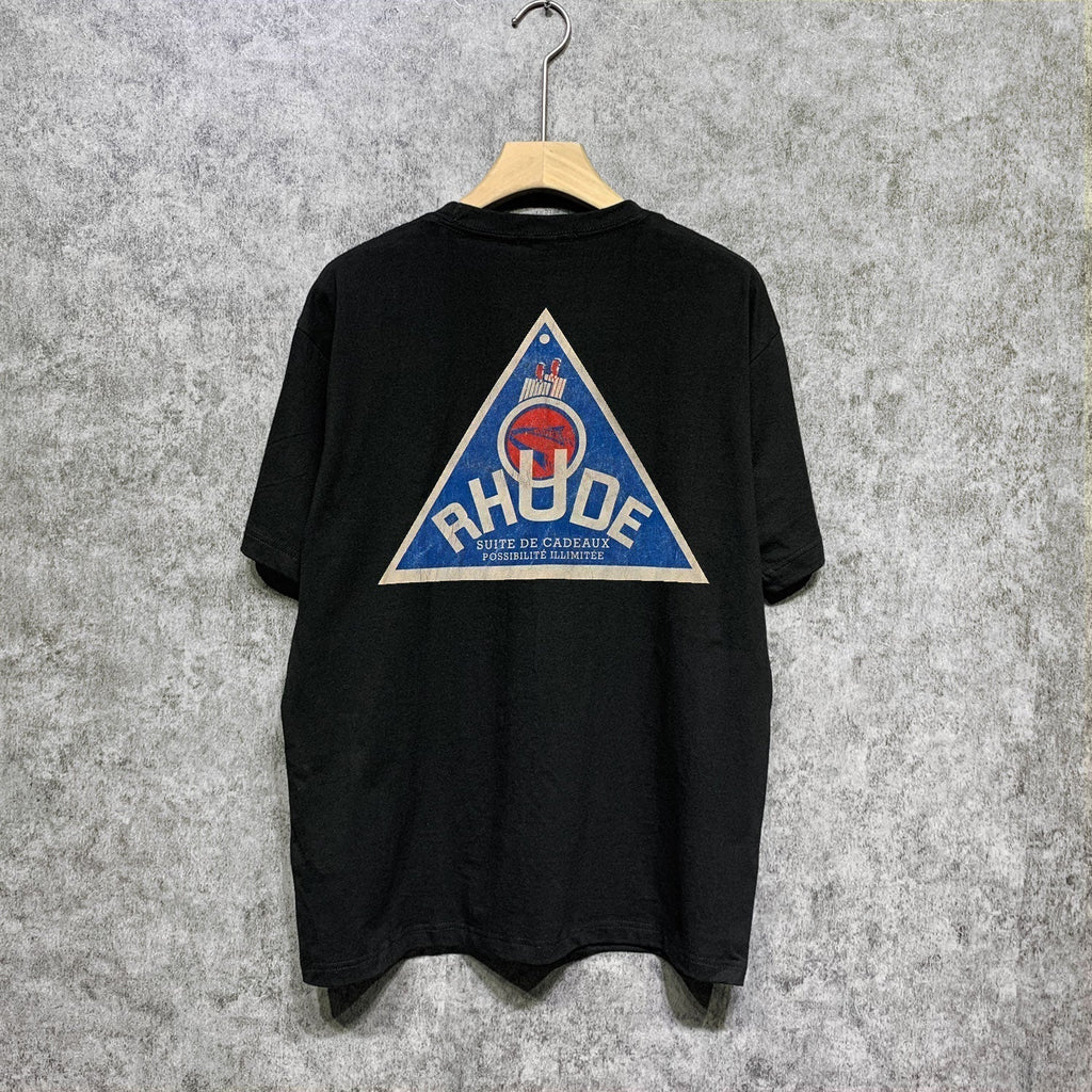 Rhude T-shirts Printed Trendy Pure Cotton