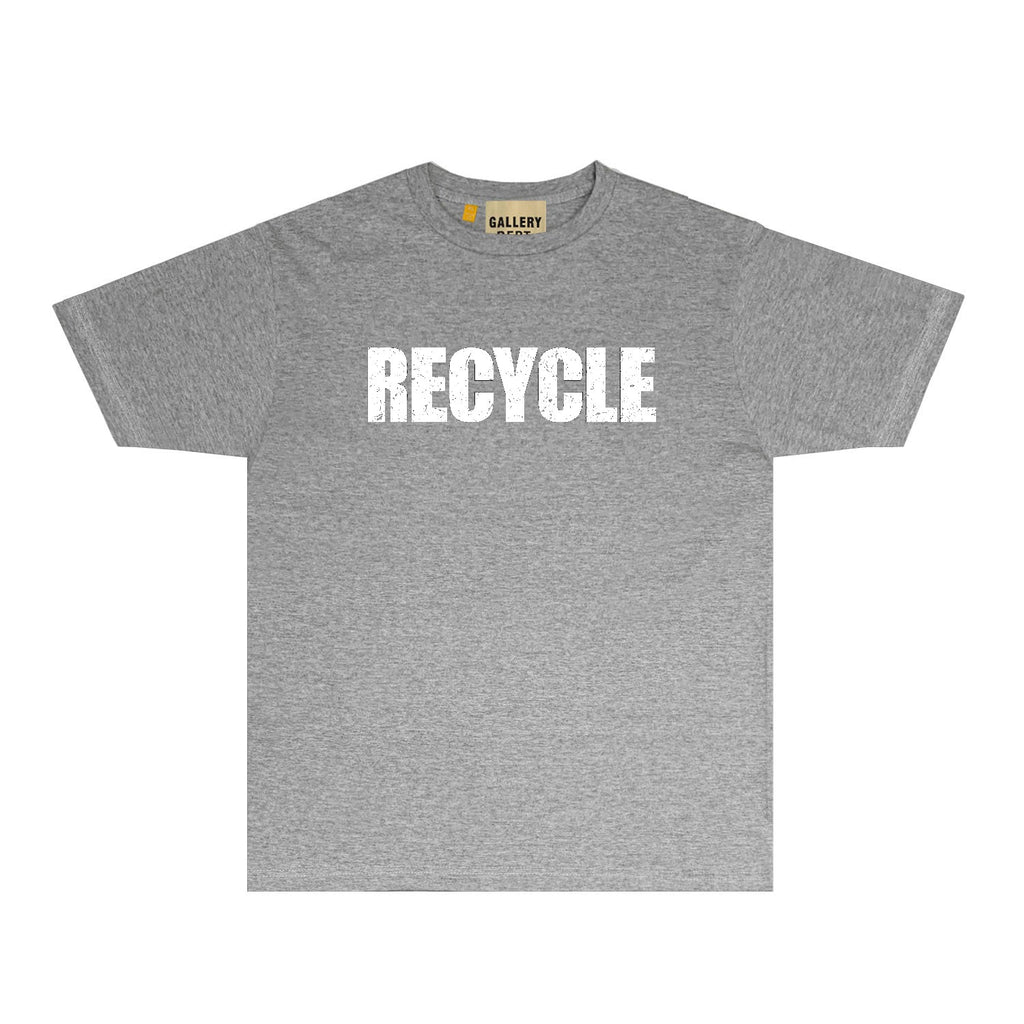 Gallery Dept T Shirt Retro Printed Loose Short-Sleeved Shirt