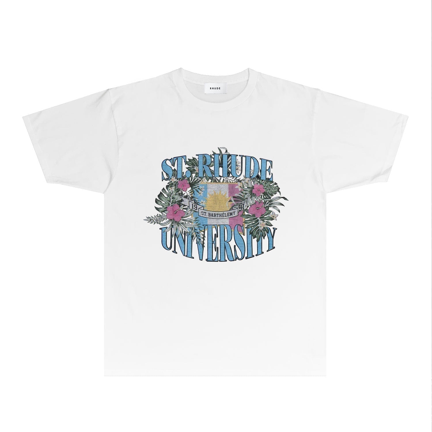 Rhude T-shirts Printed Trendy Pure Cotton