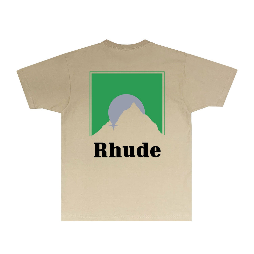Rhude T-shirts Printed Trendy Pure Cotton