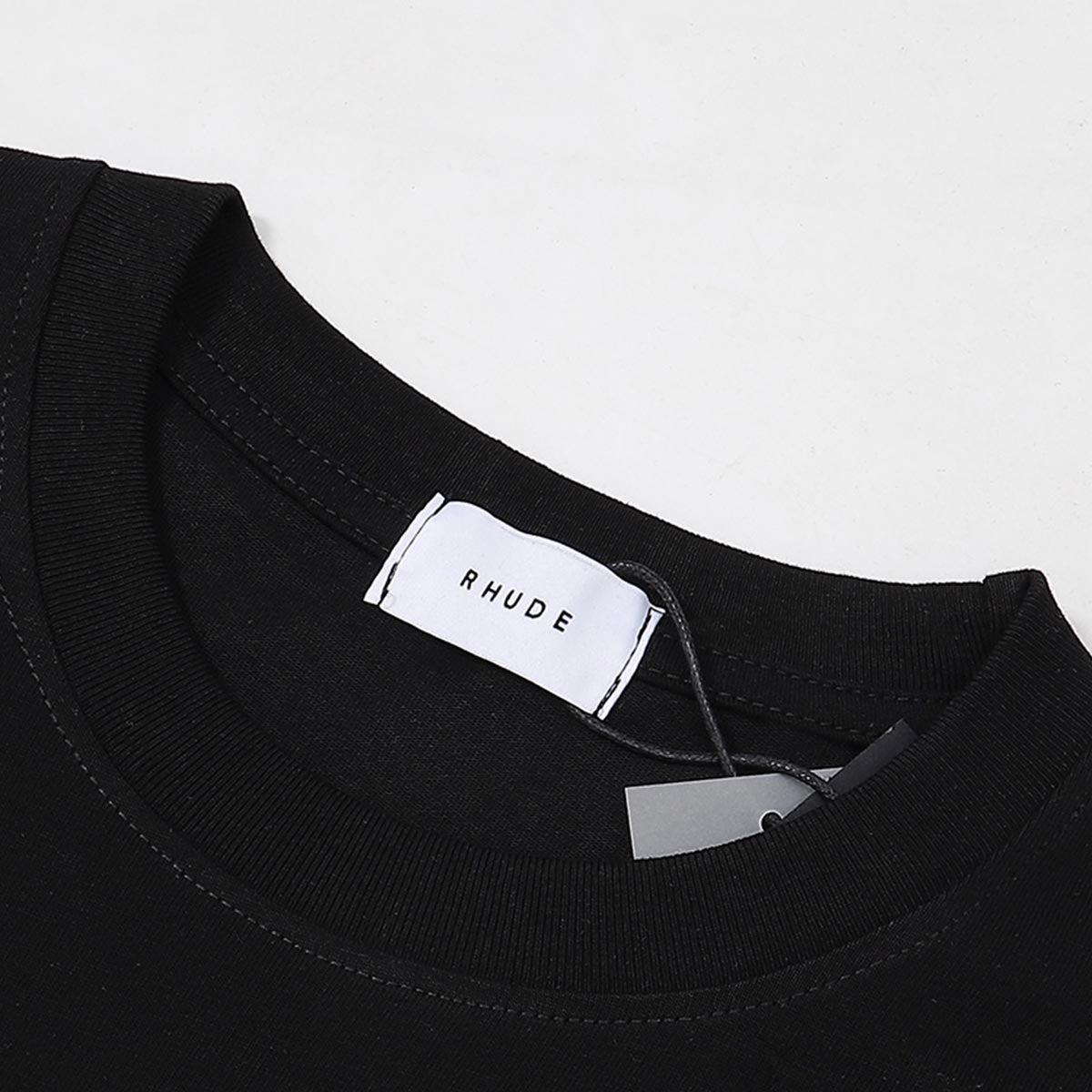 Rhude T-shirts Windowsill Seaview Printing Cotton Casual Short Sleeve Men and Women