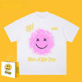 Drew T-shirts Short-Sleeved Clothes T-shirt Anime Smiley