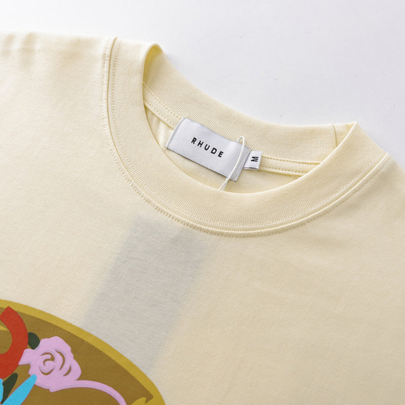Rhude T-shirt Junior Letter Arrow R Label Short Sleeve T-shirt