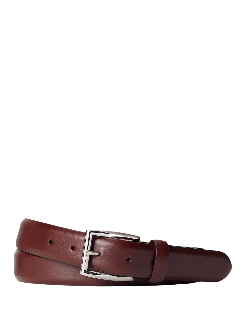 RALPH LAUREN Leather Dress Belt Brown