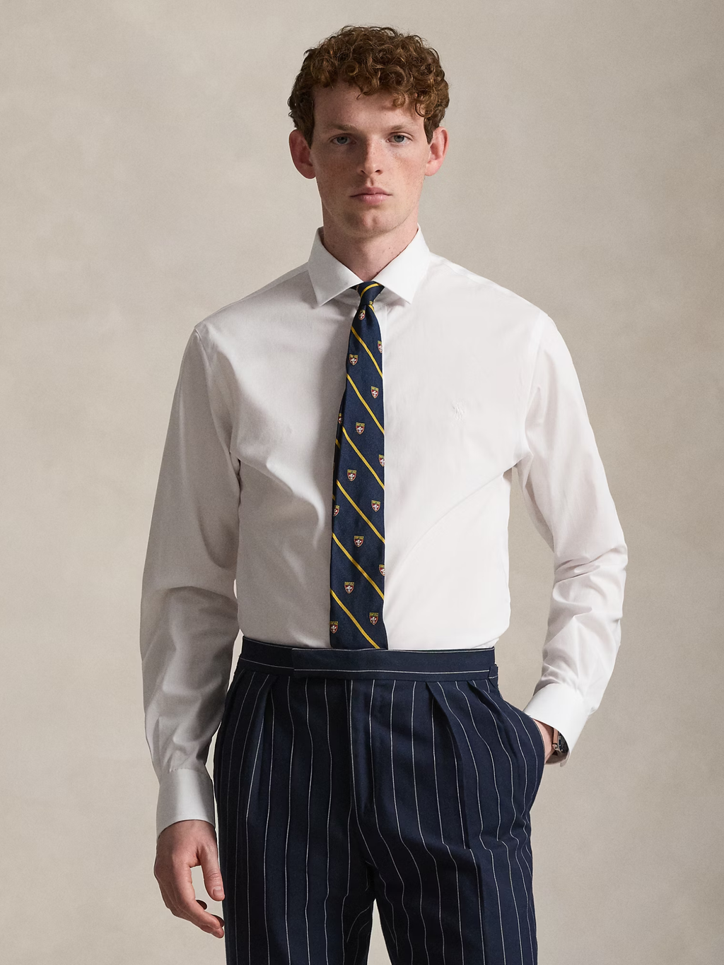 RALPH LAUREN Slim Fit Poplin Shirt White