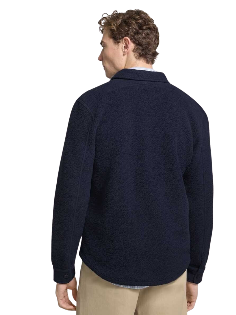 RALPH LAUREN Pile Fleece Overshirt Navy