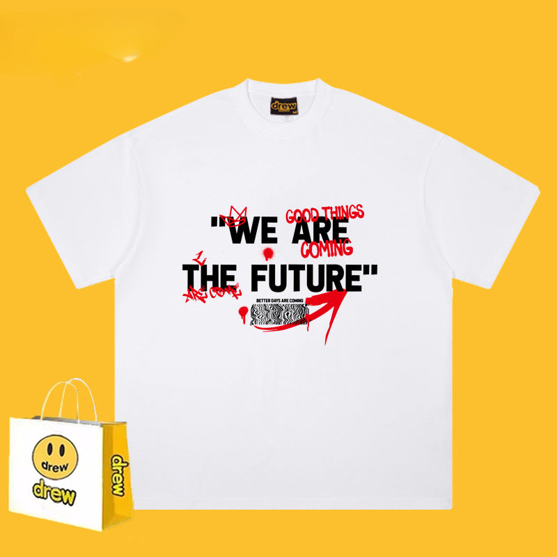 Drew T-shirts Short Sleeve Smiley Print