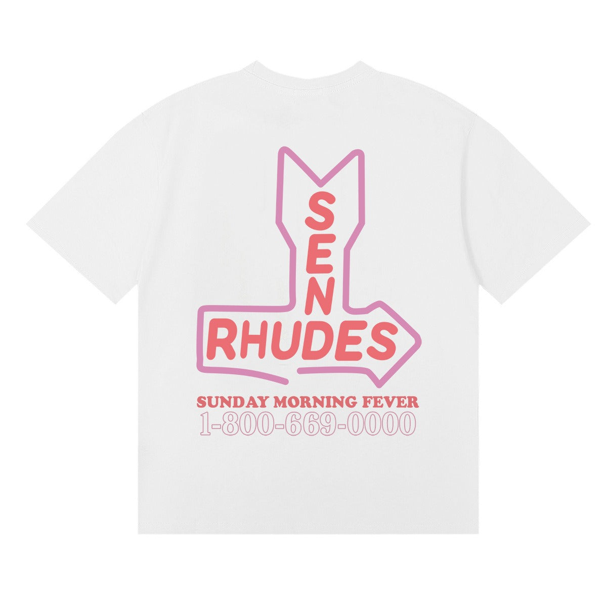 Rhude T-shirt Micro Label Letter Skull Print Short Sleeve T-shirt