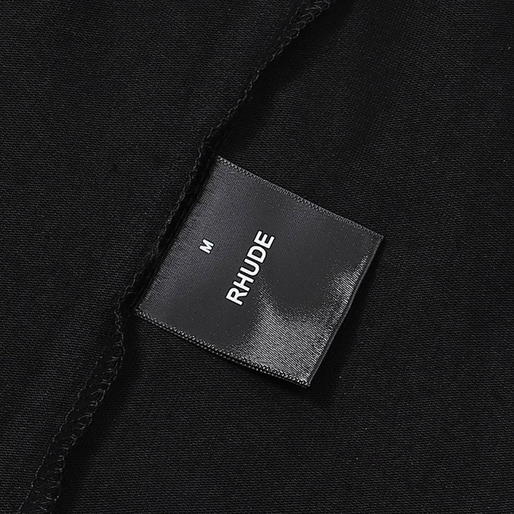 Rhude T-shirts Windowsill Seaview Printing Cotton Casual Short Sleeve Men and Women