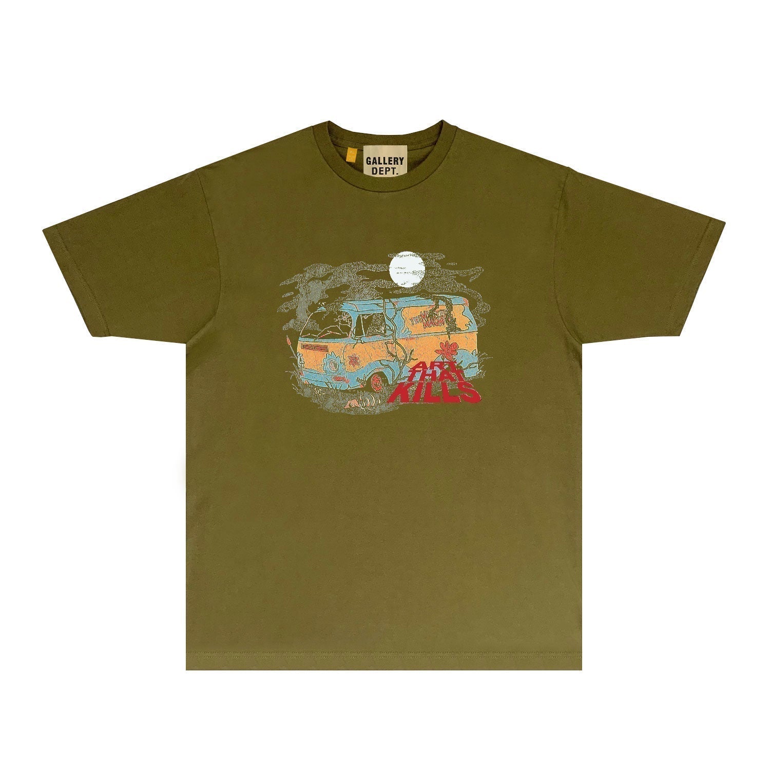 Gallery Dept T Shirt Retro Printed Loose Short-Sleeved Shirt