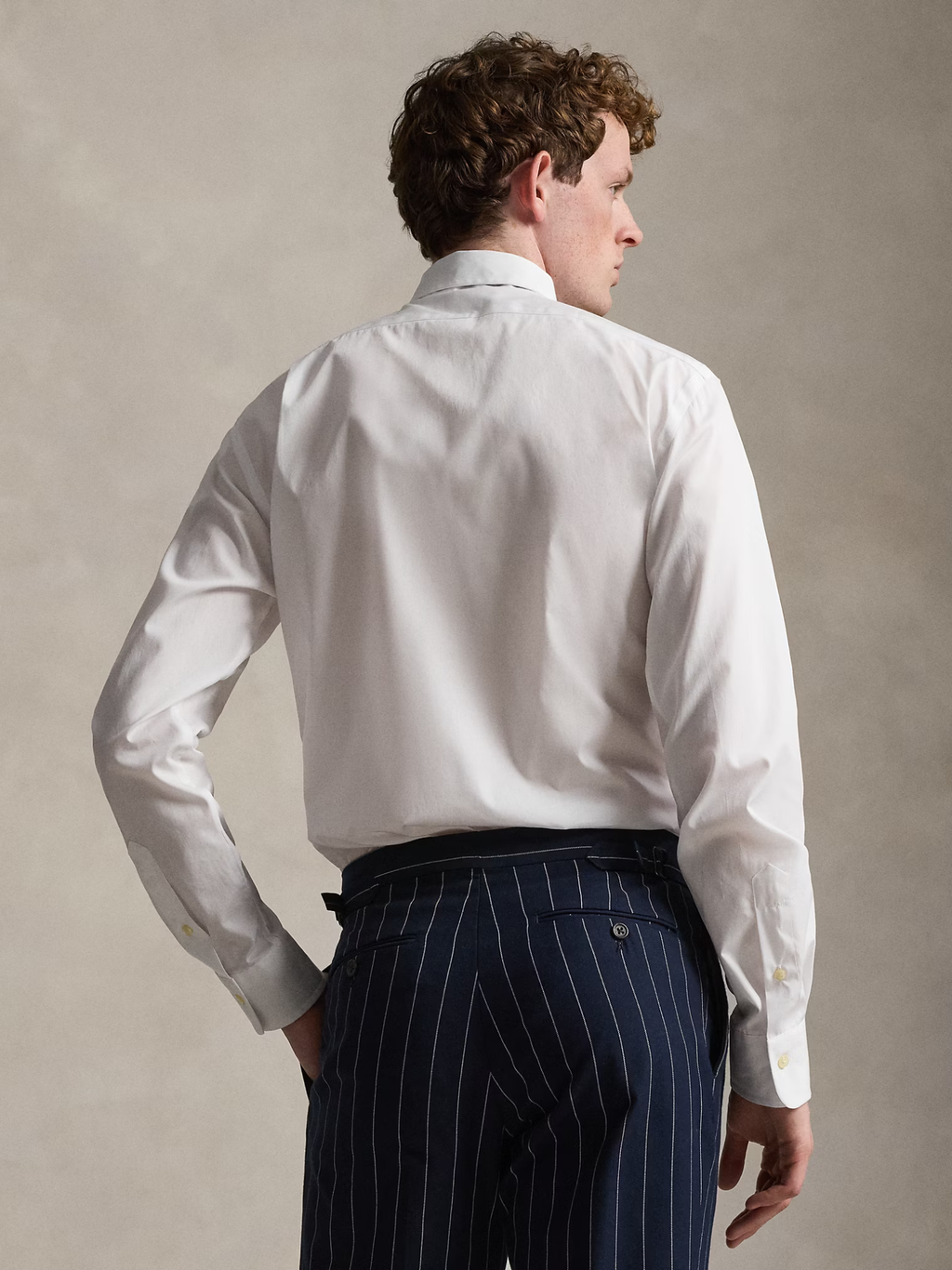 RALPH LAUREN Slim Fit Poplin Shirt White